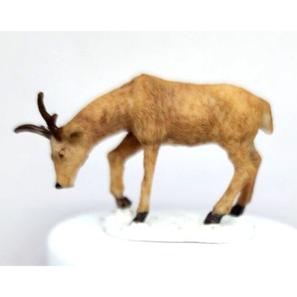 Vintage Lemax White Tail Buck Deer in snow Figurine 1999 IMP Shelf Sitter Home D - Picture 12 of 12